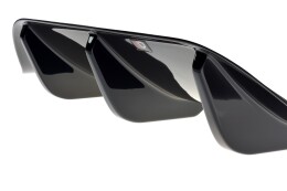 Heck Ansatz Diffusor passend für ALFA ROMEO GIULIA VELOCE schwarz Hochglanz
