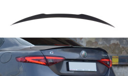 Heck Spoiler Aufsatz Abrisskante passend für Alfa Romeo Giulia schwarz Hochglanz