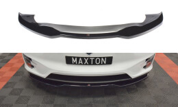 Cup Spoilerlippe Front Ansatz V.2 passend für TESLA MODEL X schwarz Hochglanz