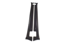 Seitenschweller Ansatz Cup Leisten für V.1 für Tesla Model X Mk1 schwarz Hochglanz