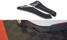 Heck Ansatz Flaps Diffusor V.1 passend für TESLA MODEL X schwarz matt