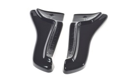 Heck Ansatz Flaps Diffusor V.1 passend für TESLA MODEL X schwarz Hochglanz