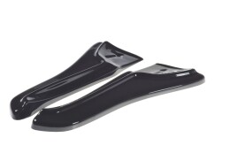 Heck Ansatz Flaps Diffusor V.1 passend für TESLA MODEL X schwarz Hochglanz