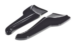 Heck Ansatz Flaps Diffusor V.2 passend für TESLA MODEL X schwarz Hochglanz
