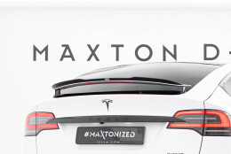 Heck Spoiler Aufsatz Abrisskante V.1 passend für TESLA MODEL X schwarz Hochglanz