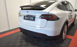 Heck Spoiler Aufsatz Abrisskante V.2 passend für TESLA MODEL X schwarz Hochglanz