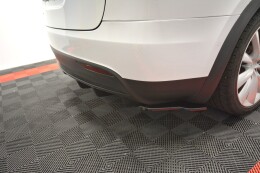 Heck Ansatz Diffusor passend für TESLA MODEL X schwarz Hochglanz