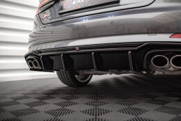 Heck Ansatz Diffusor passend für Audi S5 F5 Coupe / Sportback schwarz Hochglanz