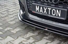 Cup Spoilerlippe Front Ansatz V.2 passend für Audi RS3 8V FL Sportback schwarz Hochglanz