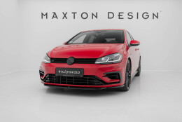Cup Spoilerlippe Front Ansatz V.5 passend für VW Golf R / R-Line Mk7 Facelift schwarz Hochglanz
