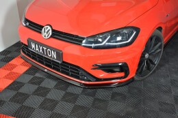 Cup Spoilerlippe Front Ansatz V.6 für VW GOLF 7 R / R-Line FACELIFT schwarz Hochglanz