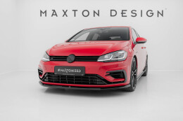 Cup Spoilerlippe Front Ansatz V.6 passend für VW Golf R / R-Line Mk7 Facelift schwarz Hochglanz
