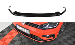 Cup Spoilerlippe Front Ansatz V.7 für VW GOLF 7 R / R-Line FACELIFT schwarz matt
