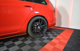 Heck Ansatz Flaps Diffusor V.2 passend für VW GOLF 7 R VARIANT FACELIFT schwarz Hochglanz