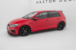 Seitenschweller Ansatz Cup Leisten V.2 passend für VW Golf R / R-Line Mk7 Facelift schwarz Hochglanz