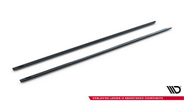 Seitenschweller Ansatz Cup Leisten V.2 passend für VW Golf R / R-Line Mk7 Facelift schwarz Hochglanz