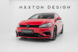 Cup Spoilerlippe Front Ansatz passend für VW Golf R / R-Line Mk7 Facelift schwarz Hochglanz