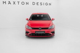 Cup Spoilerlippe Front Ansatz passend für VW Golf R / R-Line Mk7 Facelift schwarz Hochglanz