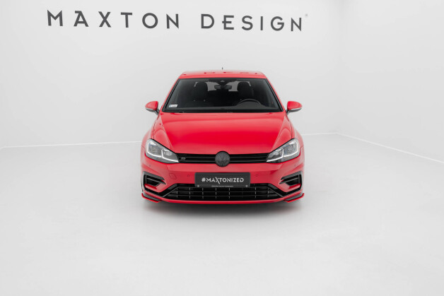 Cup Spoilerlippe Front Ansatz passend für VW Golf R / R-Line Mk7 FL rot Hochglanz