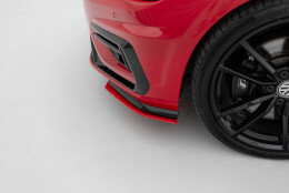 Cup Spoilerlippe Front Ansatz passend für VW Golf R / R-Line Mk7 FL rot Hochglanz