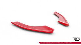 Cup Spoilerlippe Front Ansatz passend für VW Golf R / R-Line Mk7 FL rot Hochglanz