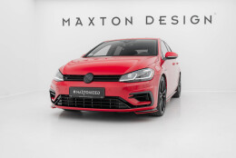 Street+ Spoilerlippe Front Ansatz passend für VW Golf R / R-Line Mk7 FL rot Hochglanz