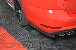 Heck Ansatz Flaps Diffusor V.1 passend für VW GOLF 7 R VARIANT FACELIFT schwarz Hochglanz