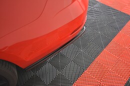 Heck Ansatz Flaps Diffusor V.1 passend für VW GOLF 7 R VARIANT FACELIFT schwarz Hochglanz