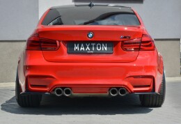 Heck Ansatz Flaps Diffusor für BMW M3 F80 schwarz Hochglanz