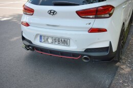 Street+ Heck Ansatz Diffusor passend für Hyundai I30 N Mk3 Hatchback schwarz Hochglanz
