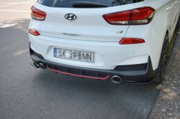 Heck Ansatz Diffusor für Hyundai I30 N Mk3 Hatchback Carbon Look