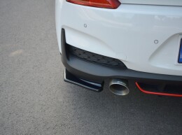 Street+ Heck Ansatz Flaps passend für Hyundai I30 Mk3 N schwarz Hochglanz