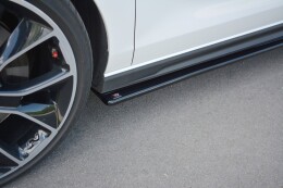 Seitenschweller Ansatz Cup Leisten V.1 für Hyundai I30 N Mk3 Hatchback / Fastback Carbon Look