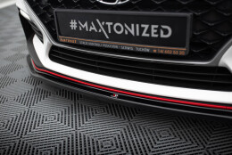 Cup Spoilerlippe Front Ansatz passend für V.2 Hyundai I30 N Mk3 Hatchback / Fastback schwarz Hochglanz
