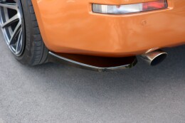 Heck Ansatz Flaps Diffusor passend für NISSAN 350Z schwarz Hochglanz