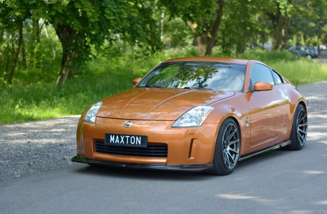 Cup Spoilerlippe Front Ansatz passend für NISSAN 350Z schwarz Hochglanz