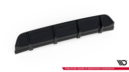 Heck Ansatz Diffusor passend für VW GOLF Mk7 GTI CLUBSPORT schwarz Hochglanz
