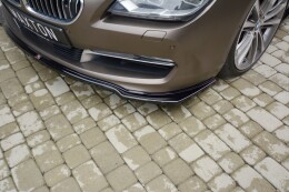 Cup Spoilerlippe Front Ansatz passend für BMW 6er GRAN COUPÉ schwarz Hochglanz